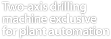 Two-axis drilling machine exclusive for plant automation